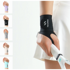 제이엔 테니스 손목보호대 1+1 얇은 밴드 배드민턴 아대 압박, 샌드, 2개