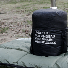 동계 침낭 캠핑이불 경량 백패킹 차박 미군 군용 야전침낭, 밀리터리 그린