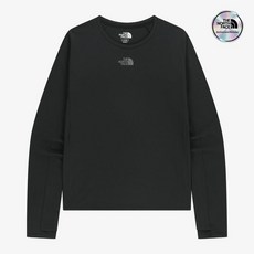 노스페이스 NT7TR81J 화이트라벨 여성 스텝업 긴팔 라운드티 BLACK HKD027 LKF800