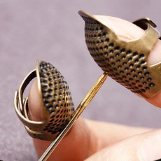 썬코 금속 수선 검지 바느질 손가락 메탈 쇠골무, 1개