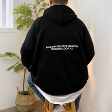 [마이빅스타일] 퍼스트시즌 오버핏 후드티 5XL 3COLOR 국내생산 빅사이즈 루즈핏 남여공용 후드 (면/기모 선택)