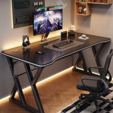 데보코 카본 패턴 게이밍 컴퓨터 책상, 블랙