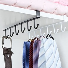 행주걸이 국자걸이 주방 문틈걸이 넥타이 모주 후크, 블랙1+1