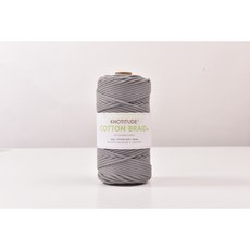 3mm 고급 마크라메실 순면우동사 100m 네트백 스트링 컬러우동실 코튼 브레이드 색실, 49-D.Gray