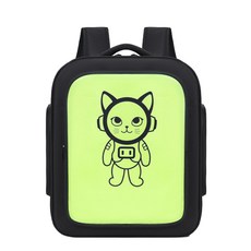 HANQI 貓包雙肩外帶貓狗寵物拉桿箱 大容量戶外旅行便攜寵物用品, 綠色, 1個