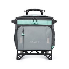 TOURIT 대용량 쿨러백 보냉가방 접이식 캠핑 아이스박스, 30L, 008그레이