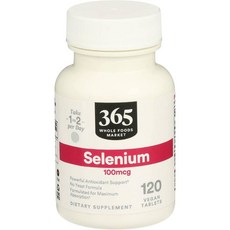 365홀푸드마켓 셀레늄 100mcg 365 Whole Foods Market Selenium, 120정, 1개, 120정