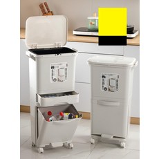 김장 비닐 봉투 대형 쓰레기 봉투 100리터 분리수거용, 25. 내통29L 2단 발페달