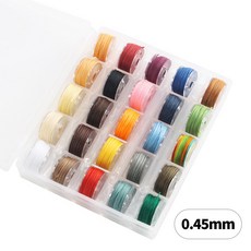 디어플레이스 왁스실 가죽 공예 마크라메 세트, 1세트, 25색_0.45mm 1세트, 25색_0.45mm
