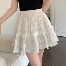야오야오 프릴 캉캉 미니 스커트