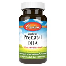 Carlson 孕期DHA 500毫克素食軟膠囊, 1個, 60錠