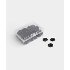 퀼트스타 [알뜰패키지] 시엘 베이직 셔츠단추 13mm_블랙 100개, 1세트, 블랙