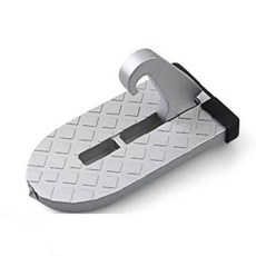 접이식 차량용 발판 튼튼한 사이드 스텝 안전 발받침 자동차 승용차발판 문틀발판 도어스텝 도어발받침대, 실버, 공용