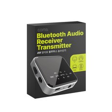 컴스 JA230 고음질 블루투스 5.2 오디오 송수신기 무선 리시버 동글 양방향 RX TX 모드 멀티페어링 APT-X HD 사운드 AAC SBC 통화가능