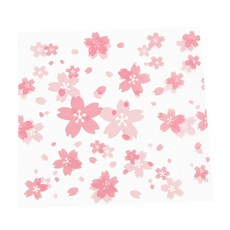 도나앤데코 벚꽃쿠키봉투 접착opp 포장비닐 7 x 7, 혼합 색상, 95개입