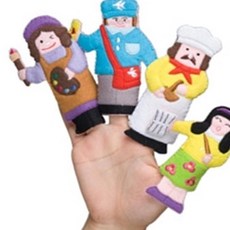 손가락 직업 인형 인형극 유아용품 교육교구 all+6616zS