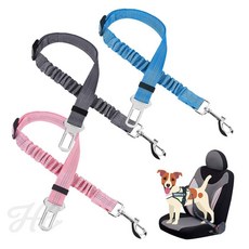 안전한 애견안전벨트 강아지안전벨트 차량용 길이조절, 2반려견밸트-그레이, 1개