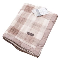 西川Nishikawa itolier棉麻紗織毛巾夏毯 棉麻混紡涼被 透氣舒適, 咖啡色