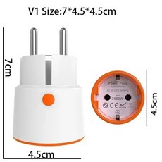 Haozee 스마트 지그비 플러그 소켓 3680W 16A 전력 에너지 모니터링 타이머 스위치 EU 콘센트 홈 어시스턴, 05 zigbee plug V1