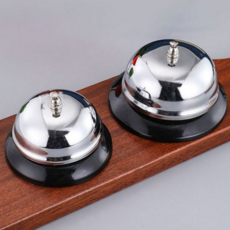 탁상용 용종 클래식 서비스종 메탈 식당 호출 벨 카운터 업소용 주방 스테인리스종 테이블 게임 식탁 금속, 호출벨-소형