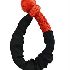 소프트 섀클 합성 로프 헤비 듀티 오프로드 견인 스트랩 보호 슬리브 트럭, 1개, 1. 오렌지