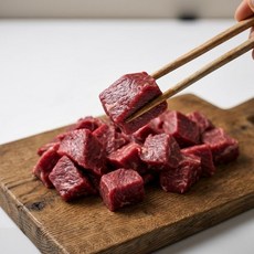 국내산 소고기 채끝 스테이크 다이어트 헬스 단백질, 4개, 250g