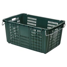 뉴프라테크 운반상자(특대) 이사바구니 플라스틱 이삿짐 대형 농산물바구니 과일상자, 1개, 녹색