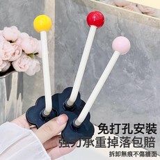 衛生間髮圈收納壁掛頭繩發繩皮筋髮箍頭箍掛鉤髮飾掛鉤粘支持代發, 1個, 多巴胺掛鉤【黃色】:見圖
