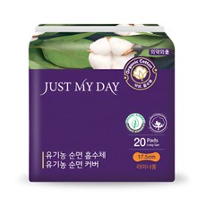 저스트마이데이 순면 흡수체 팬티라이너, 롱, 20개입, 3개