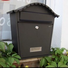 Shark家具 室外掛牆家用信箱 郵筒 報箱 意見箱 投訴箱 防水防銹防雨, 黑色