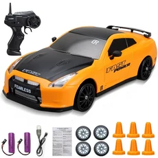 고속 드리프트 RC카 원격 제어 4WD 장난감 AE86 모델 GTR 차량 RC 레이싱 카 크리스마스 선물 2.4G, 20 GTR Y-2B, 1개