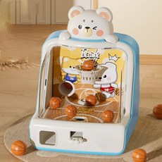 토요요 공룡 농구 게임기 실내 미니 농구대 어린이 농구 놀이 장난감 3-7세 D-TL1, 블루, 1개