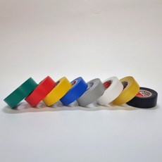 절연 전기테이프 컬러 pvc 배선 작업 국산 비닐 다색상 전선, 1개, 파랑