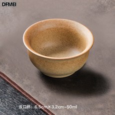 DFMEI 圍爐煮茶壺烤奶罐柴燒茶具套裝耐高溫罐罐壺戶外家用功夫茶具茶杯, 柴燒杯子1個, 參考詳情, 1個