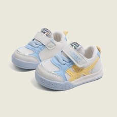 2026 春季新款 寶寶 機能 休閒 板鞋 男女童 運動鞋 兒童 跑步鞋, 1個, 藍色126,內長11.5cm 17碼