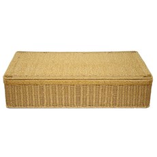 대형 다용도 덮개 천연라탄 PP 바구니 소품 바스켓 정리함 수납바구니 장난감 인형 쏠리또, 옵션4.덮개PP라탄(70x40x16cm), 옅은색(Light brown), 1개, 브라운