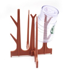나무모양 텀블러 컵 건조대꽂이 거치대 싱크대 선반 컵건조대 나무모양건조대 컵걸이 플라스틱건조대 다용도컵걸이+노드커머스Shop, 빠른배송