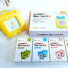 LINGOKIT 母語者語音卡語言學習機器224個單詞卡, 基本色（黃色）