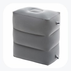 차량용 다리 의자 에어레스트 에어 풋스툴 3단 받침대 쿠션 베개 발, 2단 그레이 발쿠션, 2단 그레이 발쿠션, 1개