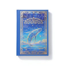 다다베 아트 하드커버 금박 노트, 1개, 고래의 비상2