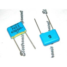 德國WIMA FKS3 4700P 630V 5% 10mm 金屬膜電容器, 1個