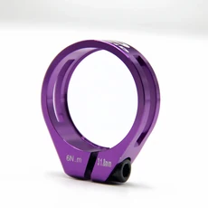EVOSID Mtb 자전거 시트 포스트 클램프 31.8mm 파이프 AL7075 나사 포함 도로 CNC 가공 사이클링 액세서리, 11 PURPLE 34.9, 1개