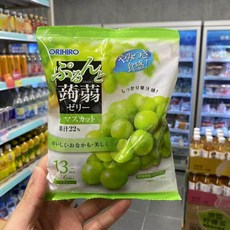 오리히로 푸룬토 일본젤리 간식 포도 청포도 복숭아 곤약 젤리 샤인머스켓맛 120g 1봉지, 1개