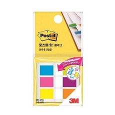 3M 포스트잇 플래그분류용(필름)683-6AN(교차플래그) 노트 메모 점착 포스트 수업 필기 사무 오피스 문구 종이+동아상사Shop, 빠른배송