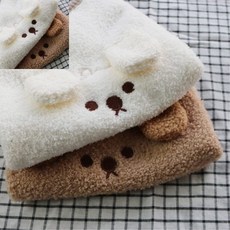 삼땨 유아후리스조끼 곰돌이패턴집업 조끼아동복 강아지겨울조끼 강아지조끼 애견옷