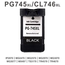 Canon PG745 CL746 副廠 墨水匣 適用 MX497 TS3170 TR4570 TR4670, BLACK, 1個