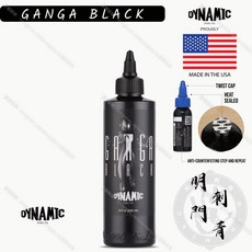 DYNAMIC GANGA BLACK 刺青色料 8 oz (240 ml) 美國製造