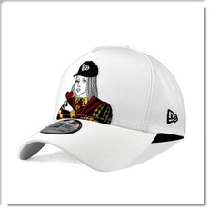 New Era 女王圖案棒球帽, 白色, 1個