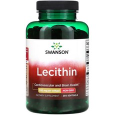 Swanson 레시틴 520mg 소프트젤 250정, 1개