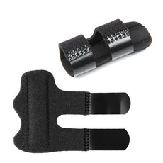 아띠꼴로 손가락 마디 보호대 중지 약지 고정 보조 지지대, 블랙, 2개